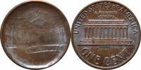 1 cent USA 1 cent 1974, UNC BN, Lincoln Memorial Ghost Cent -