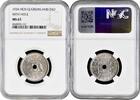 ore Greenland 25 ore 1926 HCN, NGC MS63, King Christian X (1912 - 1947) WITH HOLE -