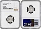50 centimes Belgium 50 centimes 1886 Flemish, NGC MS62, King Leopold II (1865 - 1909) -