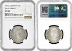2 mark Wurttemberg 2 mark 1876 F, NGC MS62, King Charles I (Karl I) (1864 - 1891) -