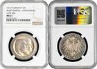 3 mark Wurttemberg 3 mark 1911 F, NGC MS63 PL, Silver Wedding: William II & Charlotte -