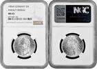 2 mark Anhalt-Dessau 2 mark 1904 A, NGC MS63, Duke Friedrich II (1901 - 1918) silver -