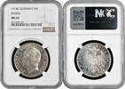 3 mark Baden 3 mark 1914 G, NGC MS62, Grand Duke Friedrich II (1907 - 1918) -