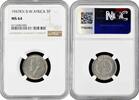 3 pence British West Africa 3 pence 1947 KN, NGC MS64, British colony Top Pop 1/0 -