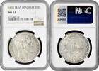 2 rigsdaler Denmark 2 rigsdaler 1855 VS, NGC MS62, King Frederick VII (1848 - 1863) -