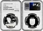 20 euro Denmark 20 euro 1997, NGC PF69 UC, Viking Crusade Top Pop silver coin -
