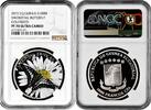 1000 francs Equatorial Guinea 1000 francs 2015, NGC PF70 UC, Swordtale Butterfly 3D -
