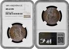 2 centavos Argentina 2 centavos 1891, NGC MS63 BN, Argentine Peso (1881 - 1969) -
