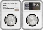 1 rigsdaler Denmark 1 rigsdaler 1854 FK-VS, NGC MS61, King Frederick VII (1848 - 1863) -