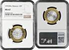 10 pesos Mexico 10 pesos 1993 Mo, NGC MS67, United Mexican States (1992 - 2023) Top Pop -