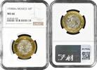 10 pesos Mexico 10 pesos 1998 Mo, NGC MS66, United Mexican States (1992 - 2023) -