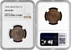 1 centavo Argentina 1 centavo 1894, NGC MS64 BN, Argentine Peso (1881 - 1969) Top Pop -