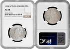 1 gulden Netherlands 1 gulden 1924, NGC AU58, Queen Wilhelmina (1890 - 1948) silver -