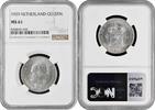 1 gulden Netherlands 1 gulden 1929, NGC MS61, Queen Wilhelmina (1890 - 1948) silver -