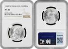 1 gulden Netherlands 1 gulden 1930, NGC MS61, Queen Wilhelmina (1890 - 1948) silver -