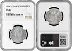1 gulden Netherlands 1 gulden 1914, NGC MS62, Queen Wilhelmina (1890 - 1948) -