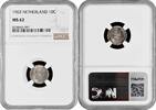 10 cents Netherlands 10 cents 1903, NGC MS62, Queen Wilhelmina (1890 - 1948) -