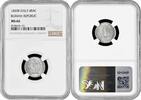 4 baiocchi Italy 4 baiocchi 1849 R, NGC MS66, Roman Republic (1849 - 1850) Top Pop -
