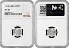 3 pence Great Britain 3 pence 1919, NGC MS64, King George V (1910 - 1936) silver coin -