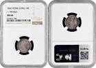 10 cents Hong Kong 10 cents 1866, NGC MS64, Queen Victoria (1863 - 1901) 11 PEARLS -