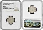 10 baiocchi Papal States 10 baiocchi 1863 XVIII R, NGC AU58, Pope Pius IX (1846 - 1878) -