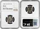 5 cents USA 5 cents 1883, NGC MS64, Liberty Nickel, without CENTS -