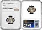 1/4 gulden Netherlands East Indies 1/4 gulden 1941 P, NGC MS65, Wilhelmina (1890 - 1948) -