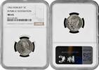 5 centavos Dominican Republic 5 centavos 1963, NGC MS65, Republic Restoration -