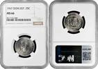 25 centavos Dominican Republic 25 centavos 1967, NGC MS66, Republic (1937 - 2023) -