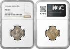 2 annas India - British 2 annas 1936 (B), NGC MS64, King George V (1911 - 1937) -