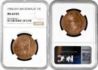 10 centesimi Somalia 10 centesimi 1950, NGC MS64 RD, Italian administration (1950 - 1960) -