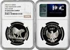 10000 rupiah Indonesia 10000 rupiah 1987, NGC PF68 UC, Wild Boad silver coin -