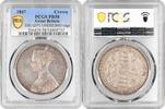 crown Great Britain 1 gothic crown 1847, PCGS PR58, Queen Victoria (1838 - 1901) -