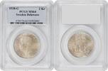 2 kronor Sweden 2 kronor 1938, PCGS MS64, 300th Anniversary - Settlement of Delaware -