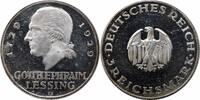 3 reichsmark Weimar Republic 3 reichsmark 1929 G, PROOF, 200th Anniv. - Gotthold Lessing -