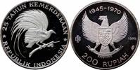 200 rupiah Indonesia 200 rupiah 1970, PROOF, 25th Anniversary of Independence -