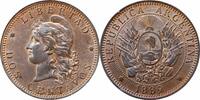 2 centavos Argentina 2 centavos 1889, UNC, Argentine Peso (1881 - 1969) -