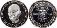 100 francs Burundi 100 francs 1966, PROOFLIKE, Reign of Mwambusta IV silver coin -