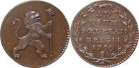 2 liards Austrian Netherlands 2 liards 1790, UNC BN, Independence of Belgium (1790) -