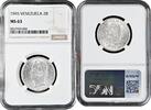 2 bolivares Venezuela 2 bolivares 1945, NGC MS63, United States of Venezuela (1879 - 1952) -