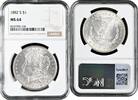 1 Dollar USA 1 Dollar 1882 S, NGC MS64, Morgan Dollar silver coin -