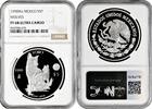 5 pesos Mexico 5 pesos 1998 Mo, NGC PF68 UC, World Wildlife Fund - Wolf silver coin -