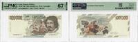 100000 Lire Italy 100000 Lire 1983, PMG 67 EPQ, Banca de Italia Pick# 110b -