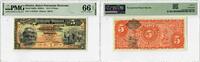 5 Pesos Mexico 5 Pesos 1914, PMG 66 EPQ, Banco Peninsular Mexicano Pick# S465a -