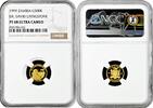 500 kwacha Zambia 500 kwacha 1999, NGC PF68 UC, Dr. David Livingstone gold coin -