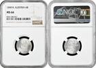 6 kreuzer Austria 6 kreuzer 1849 A, NGC MS66, Austrian Empire (1806 - 1857) Top Pop -
