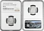 1 franc Belgium 1 franc 1880, NGC MS62, 50th Anniversary - Independence silver coin -