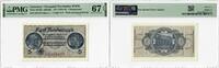 5 Reichsmark Germany 5 Reichsmark 1940-45, PMG 67 EPQ, Occupied Territories WWII Pick# R138a -