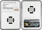 1/2 real Guatemala 1/2 real 1880/770 E, NGC MS64 MEDIO REAL, Real (1838 - 1912) -