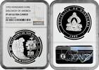 100 lempiras Honduras 100 lempiras 1992, NGC PF69 UC, Discovery of America Top Pop -